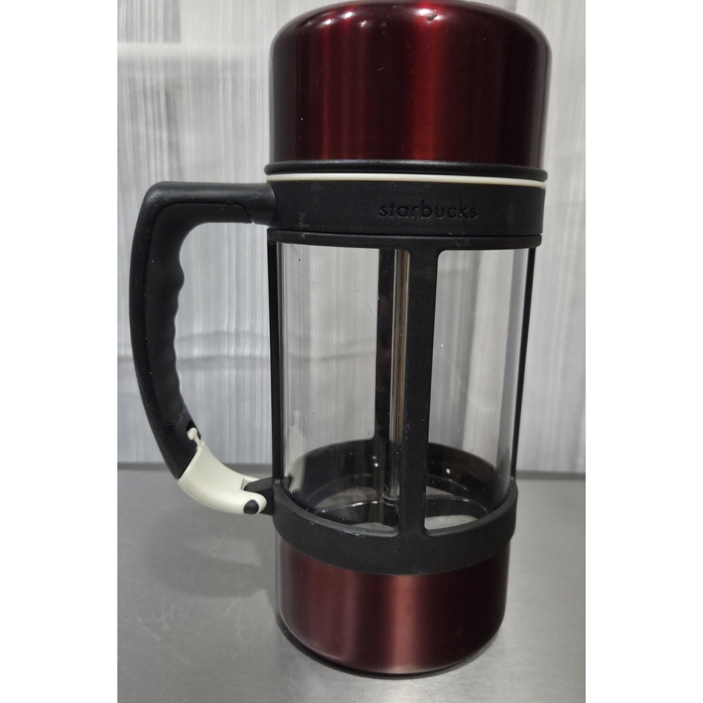 Starbucks Berry Extreme Press 24oz Portable Coffee Press Stainless Steel Lid
